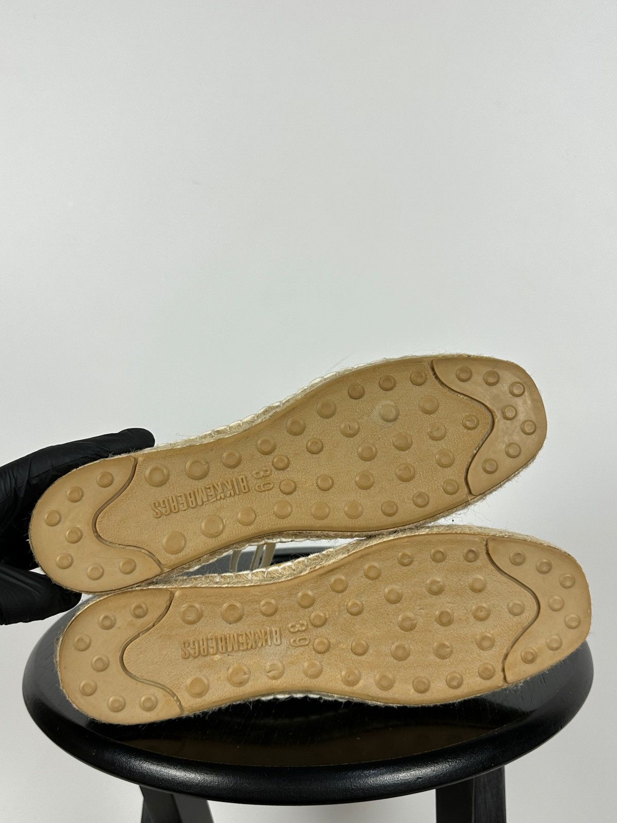 Dirk Bikkembergs Bikkembergs Lace Up Espadrilles Canvas Jute Sole Logo Stripe Size US 6 / EU 39 - 22 Thumbnail