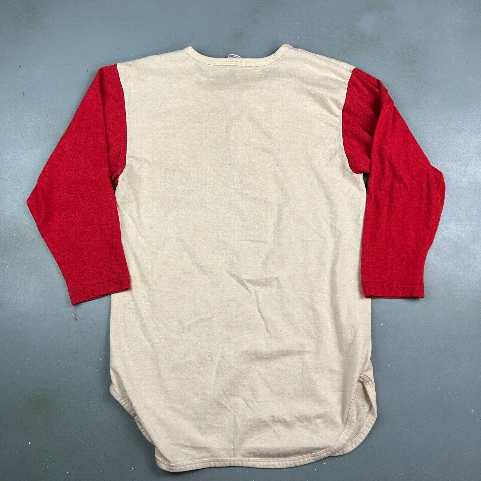 Champion VINTAGE 80s | Boston Red Sox Henley 3/4 Sleeve T-Shirt sz M Size US M / EU 48-50 / 2 - 8 Thumbnail
