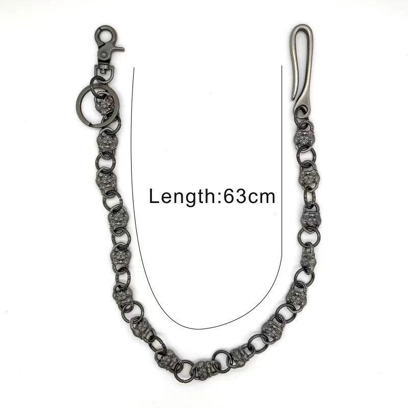 Vintage Retro hip-hop punk style jeans waist chain Size ONE SIZE - 4 Thumbnail