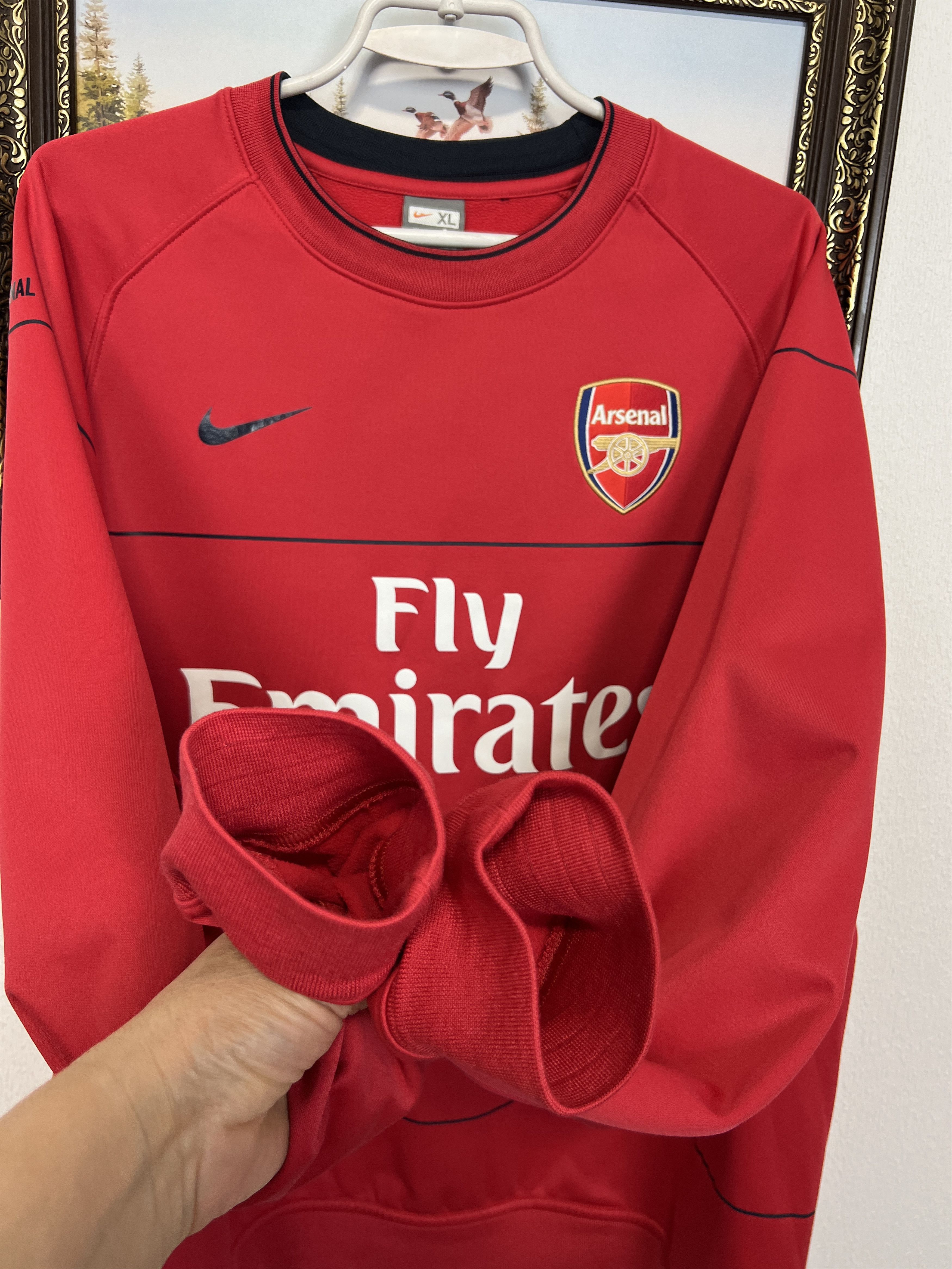 Nike Vintage Arsenal Football Sweatshirt Soccer Track Top Gunners Size US XL / EU 56 / 4 - 5 Thumbnail