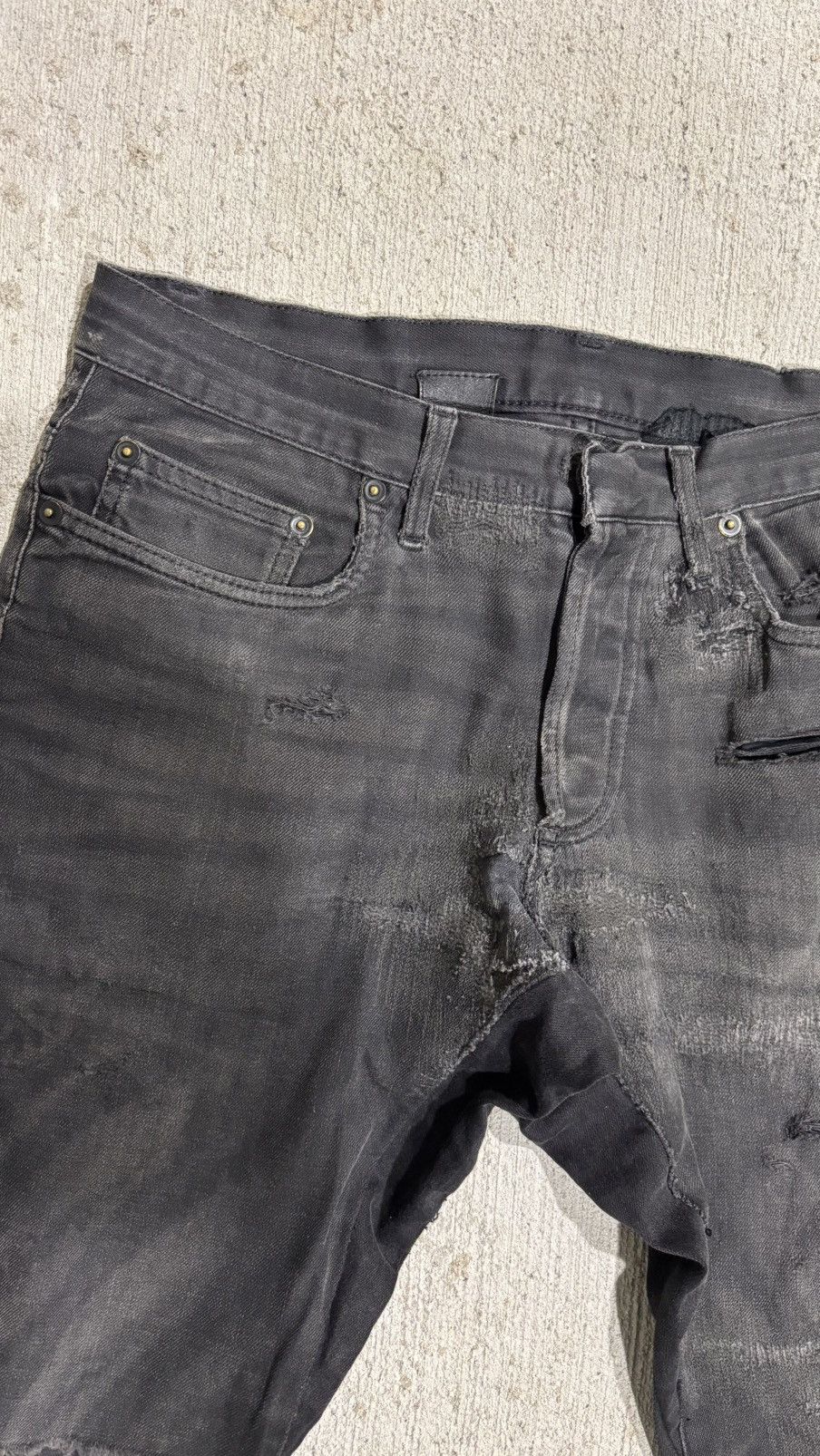 Dior Dior Homme Repaired Denim Size US 29 - 2 Thumbnail