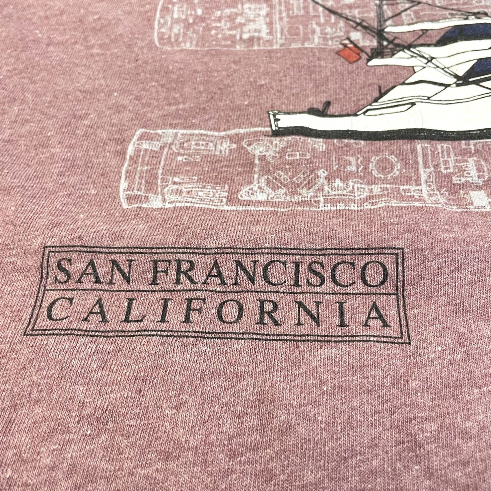 Vintage VINTAGE Cal Cru San Francisco Shirt Adult XXL 2XL Red 90s Y2K Mens Size US XXL / EU 58 / 5 - 4 Thumbnail