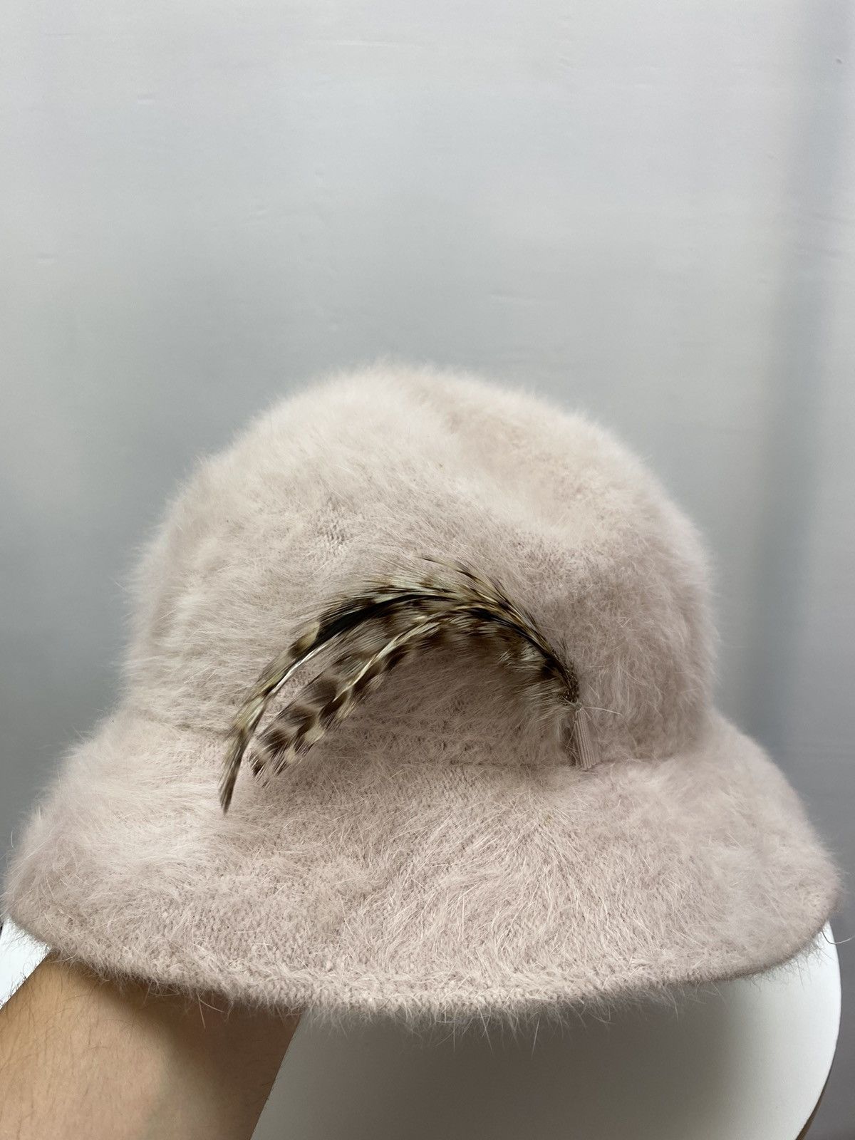 Kangol × Vintage KANGOL PINK FURGORA MIRIAM ANGORA FUR BUCKET HAT Size ONE SIZE - 10 Thumbnail