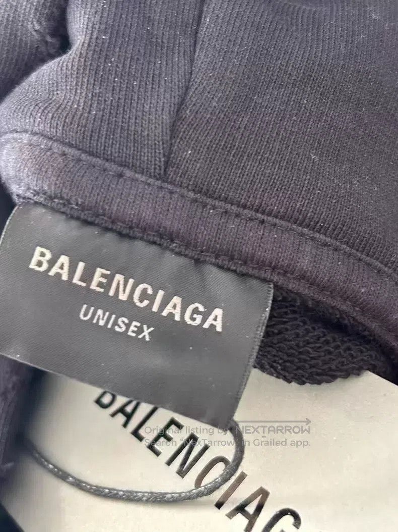 Balenciaga Balenciaga Black Hoodie Size US M / EU 48-50 / 2 - 3 Thumbnail