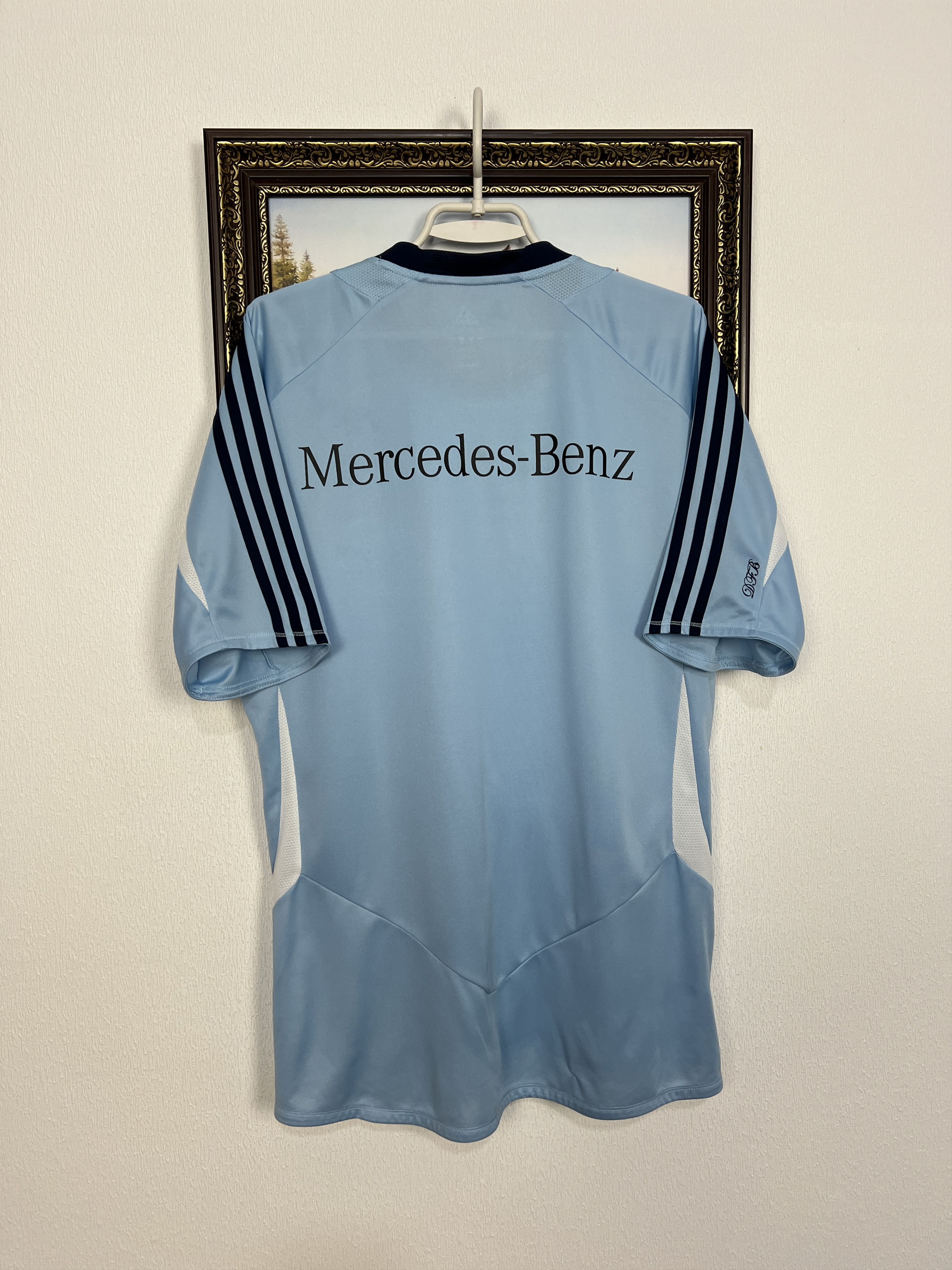 Adidas Germany Football Player Train Shirt Soccer Jersey Mercedes Size US XL / EU 56 / 4 - 9 Thumbnail