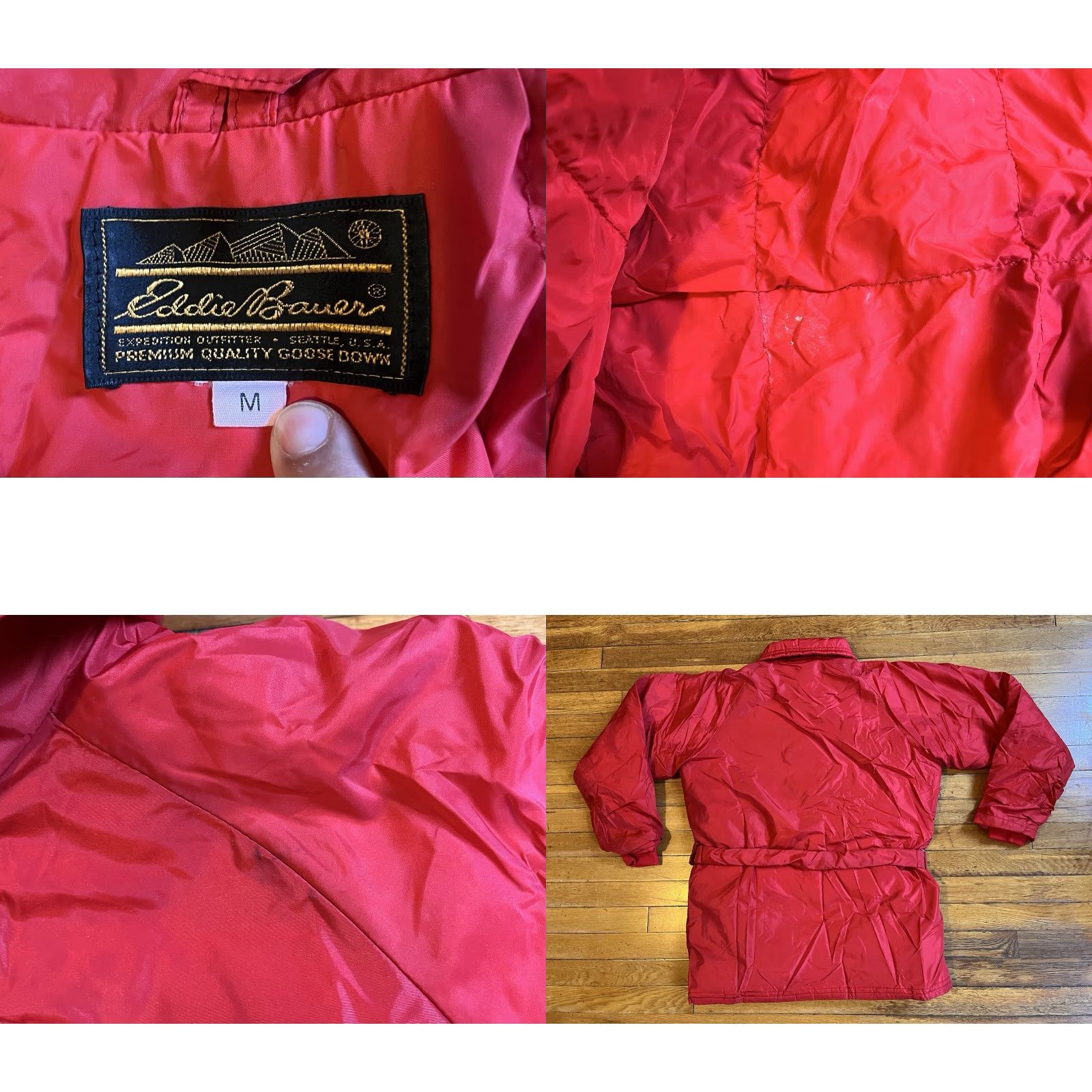 Eddie Bauer VINTAGE Eddie Bauer Expedition Puffer Jacket Women's M Red Jacket Size M / US 6-8 / IT 42-44 - 8 Thumbnail