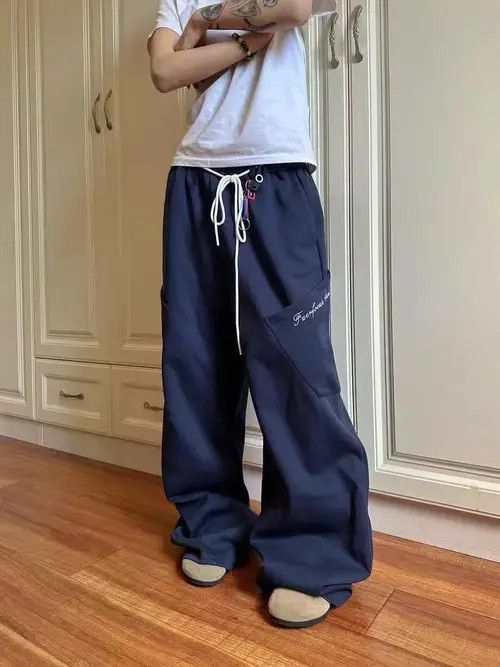 Jean Vintage Y2K street dance hip hop sport baggy sweatpants Size US 32 / EU 48 - 7 Thumbnail