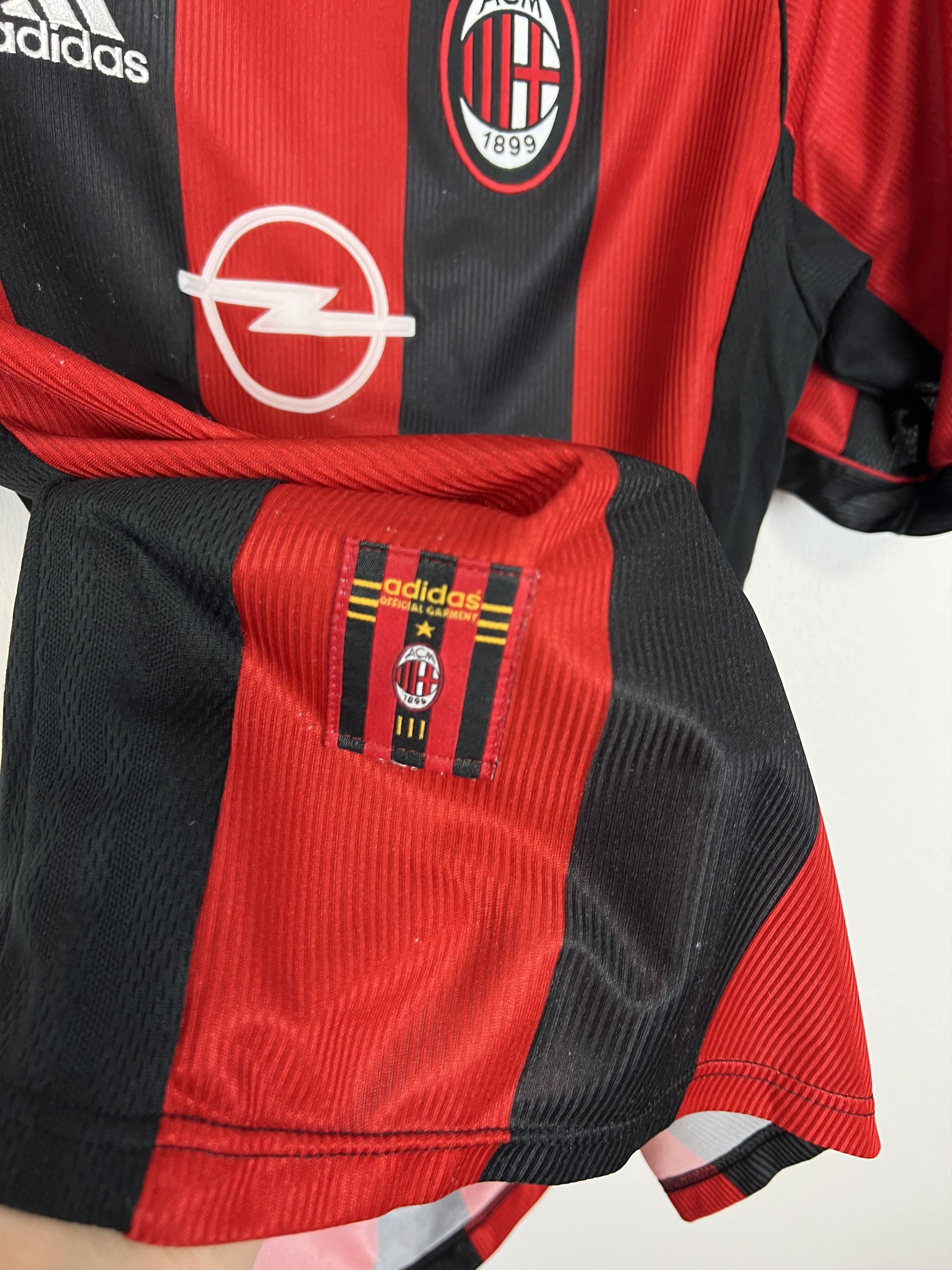 Adidas AC Milan Home football shirt 1998 Soccer Adidas Maglia Mens Size US S / EU 44-46 / 1 - 6 Thumbnail