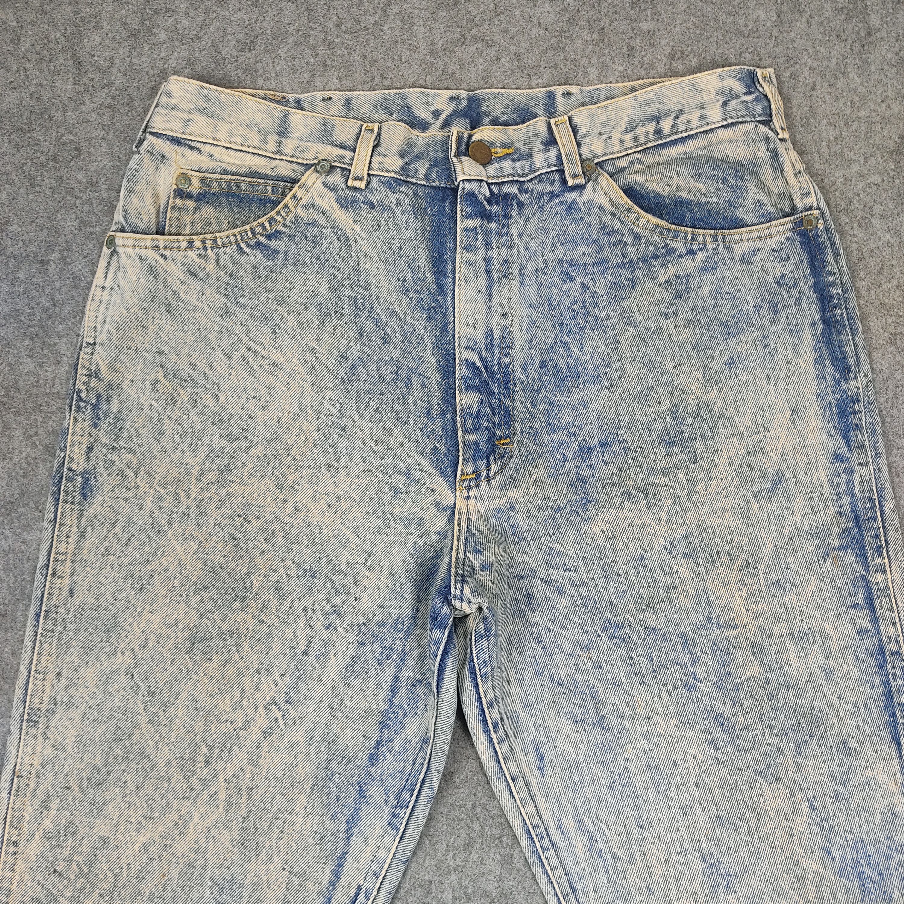 Lee × Vintage 90s Vintage Lee Stone Wash Jeans L507 Size US 35 - 2 Thumbnail