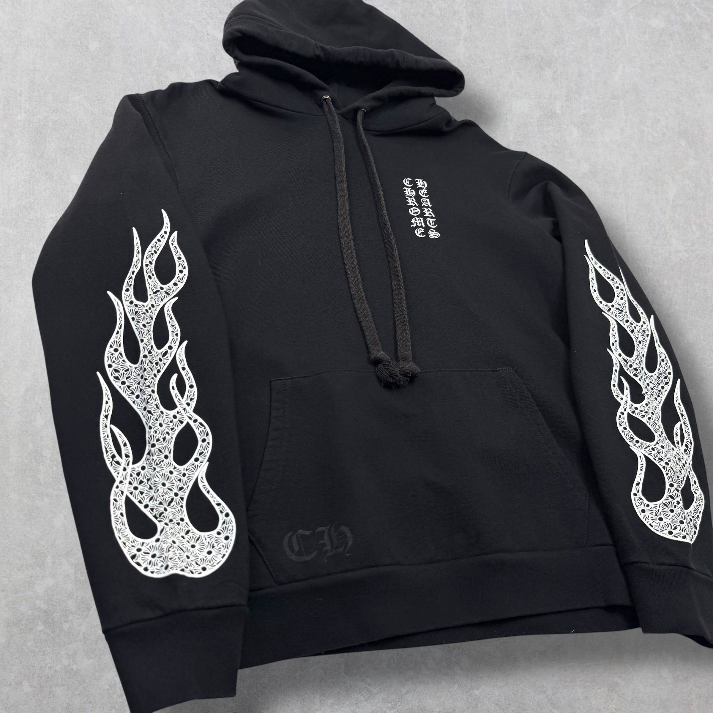 Chrome Hearts Chrome Hearts Cross Flames Black Hoodie L Size US L / EU 52-54 / 3 - 1 Thumbnail