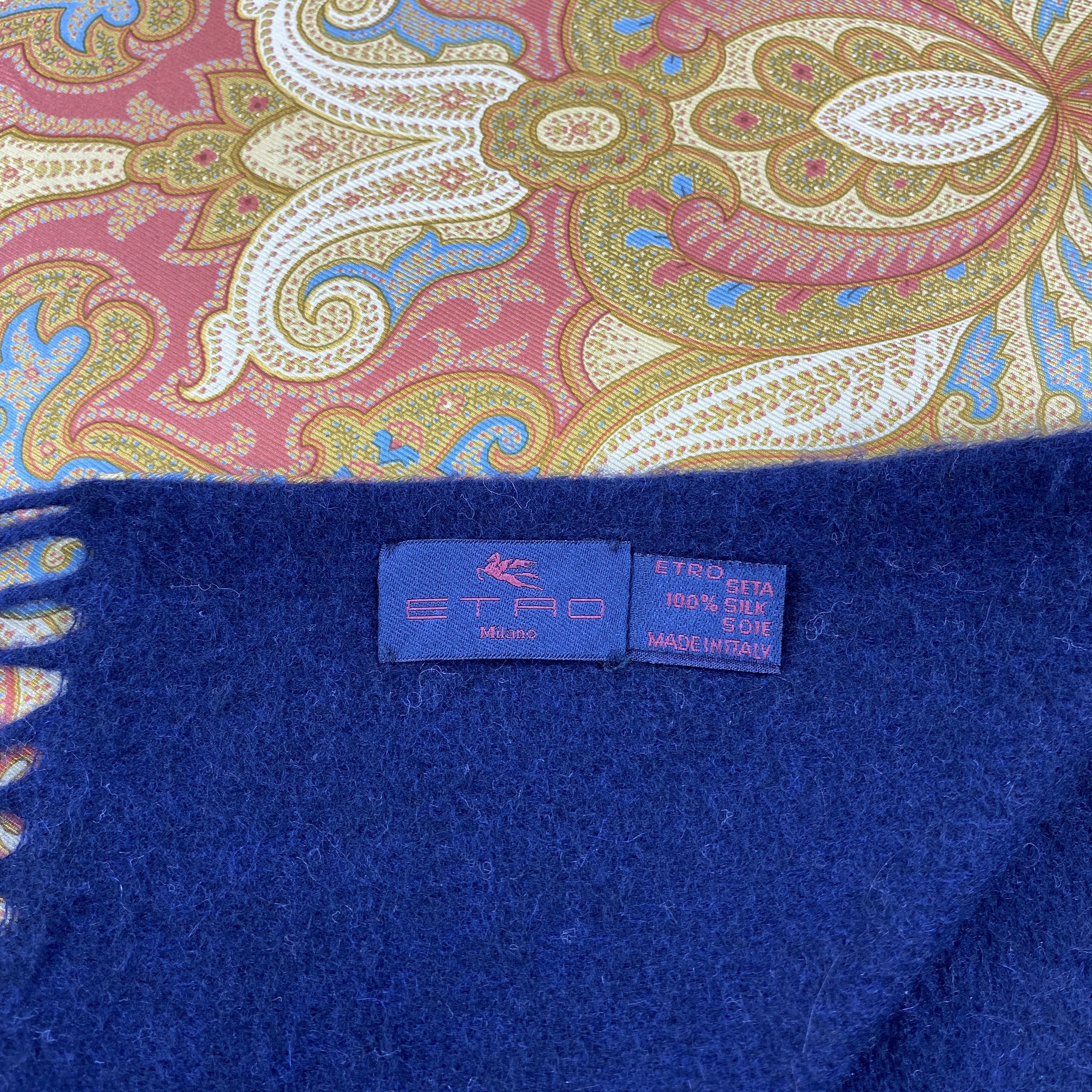 Etro × Vintage Etro Silk Scarf # Paisley # Muffler # Neckwear # D691 Size ONE SIZE - 3 Thumbnail