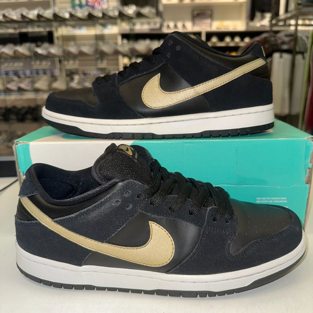 Nike Size 10 - Nike Dunk SB Pro Low Metallic Gold - BQ6817-002 Size US 10 / EU 43 - 1 Thumbnail