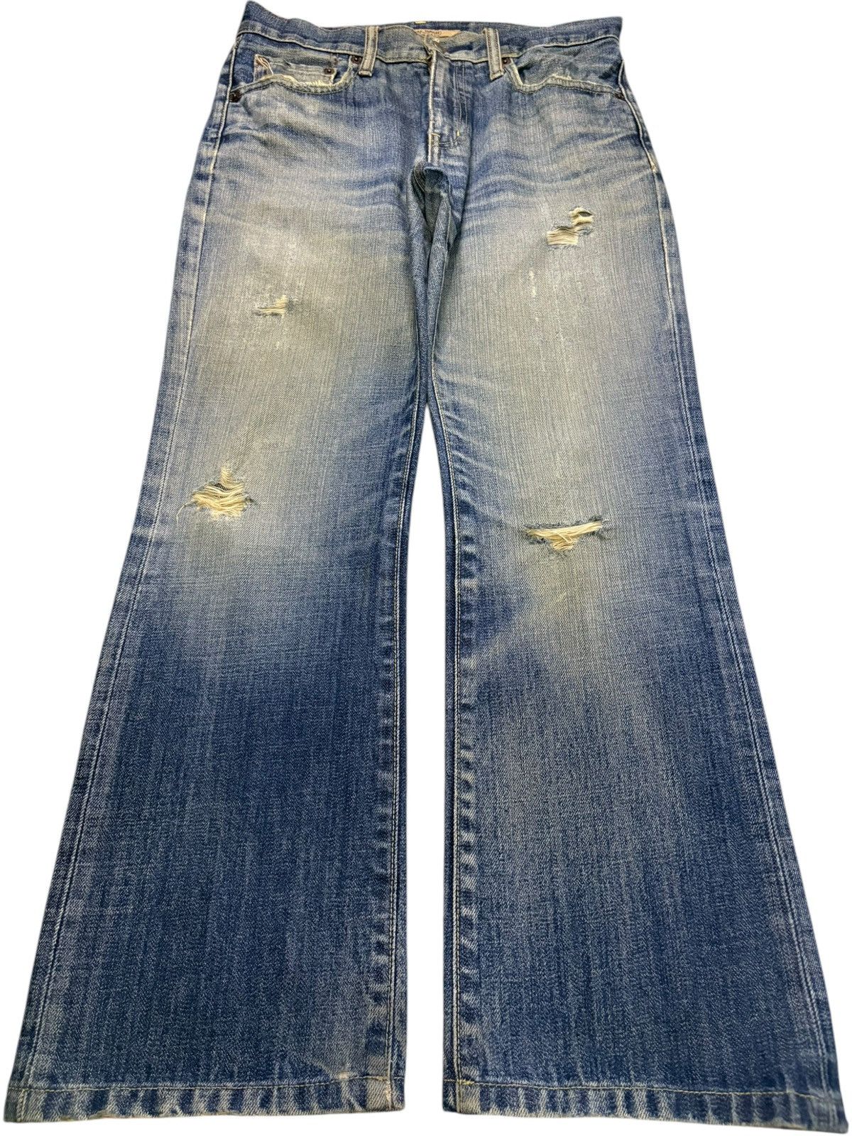 Uniqlo Vintage Uniqlo Mud Wash Distressed Loose Baggy Jeans Size US 29 - 1 Thumbnail
