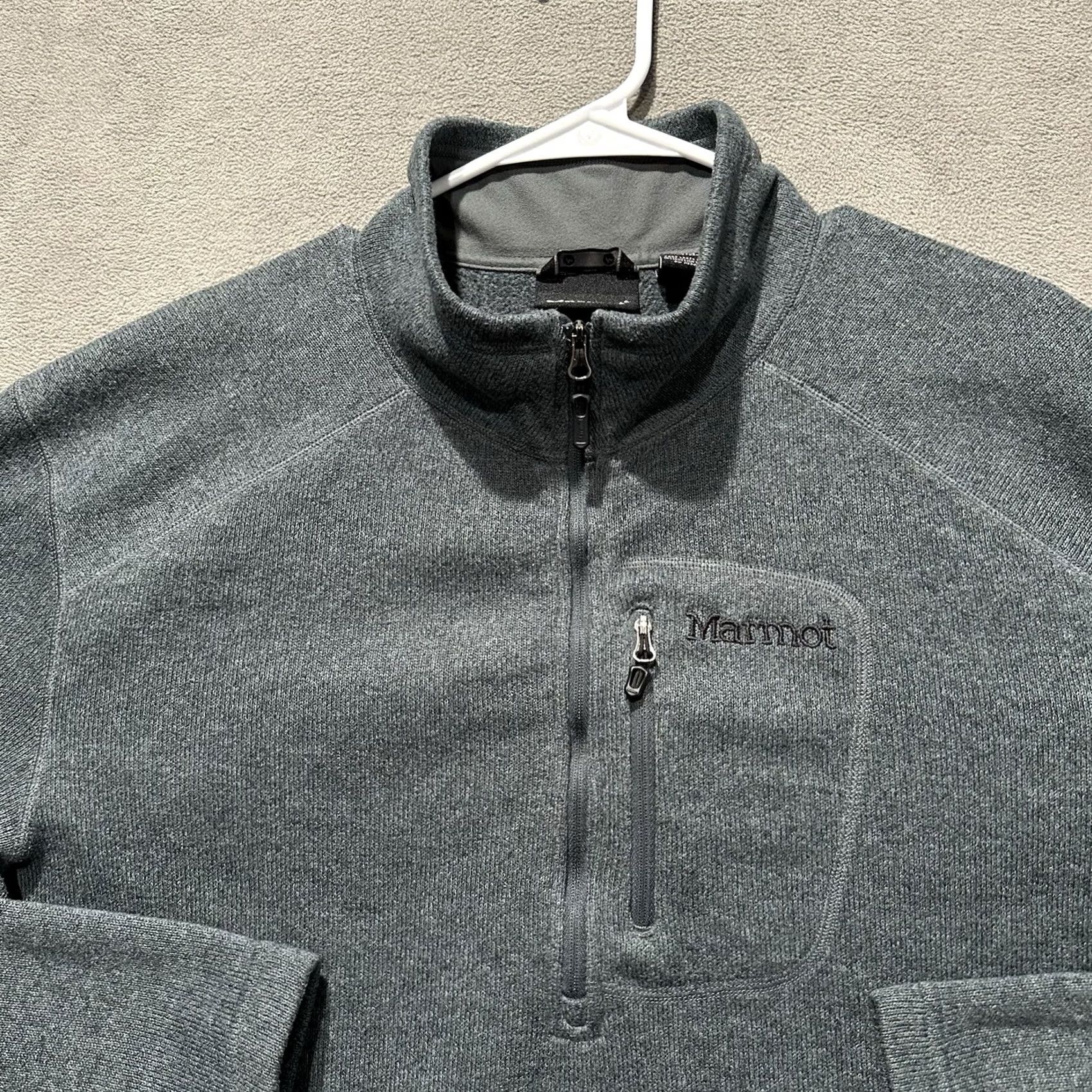 Marmot Marmot Sweater 2XL Gray/Blue Fleece Drop Line 1/2 Zip Pullover Outdoor EUC Mens Size US XXL / EU 58 / 5 - 3 Thumbnail