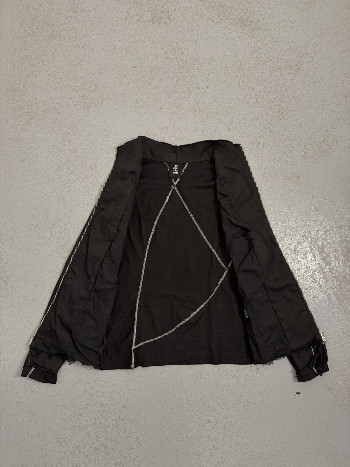 Thom Krom Avant-garde Thom Krom Sewn Zip Distressed Jacket Size US M / EU 48-50 / 2 - 11 Thumbnail