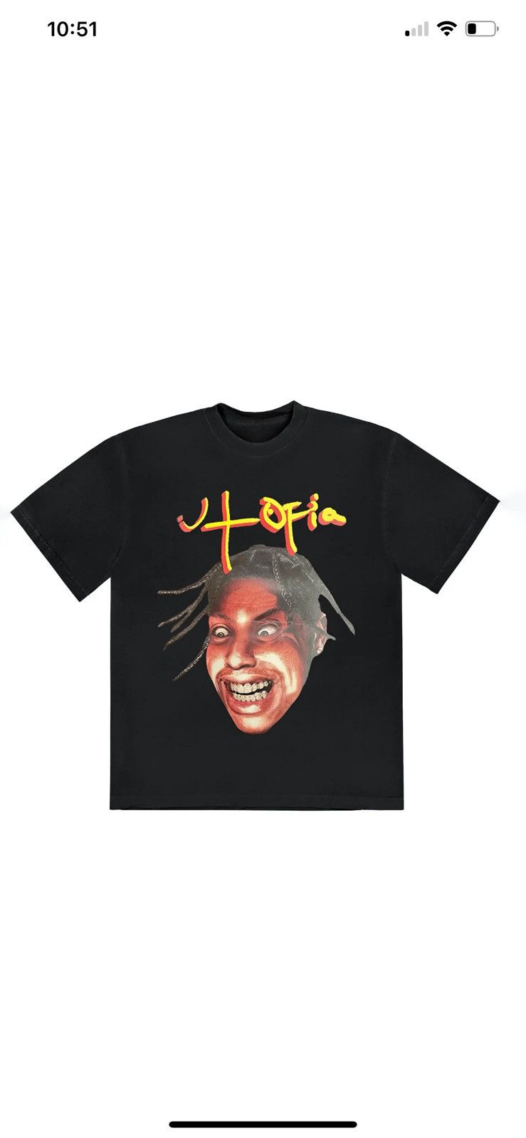 Travis Scott Black Travis Scott utopia tee | Grailed