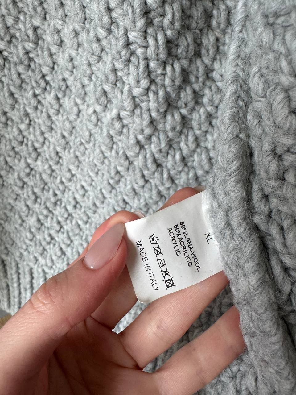 Absolut Joy × Japanese Brand Absolut Joy Knit Grey Sweater Biker Jacket Size US XL / EU 56 / 4 - 6 Thumbnail