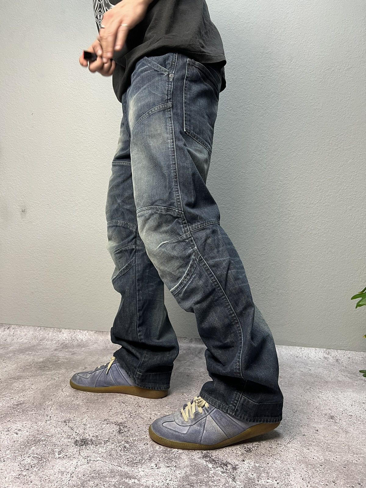 G-Star × Japanese Brand Vintage pants G Star Raw y2k denim flared baggy Cargo Size US 31 - 9 Thumbnail