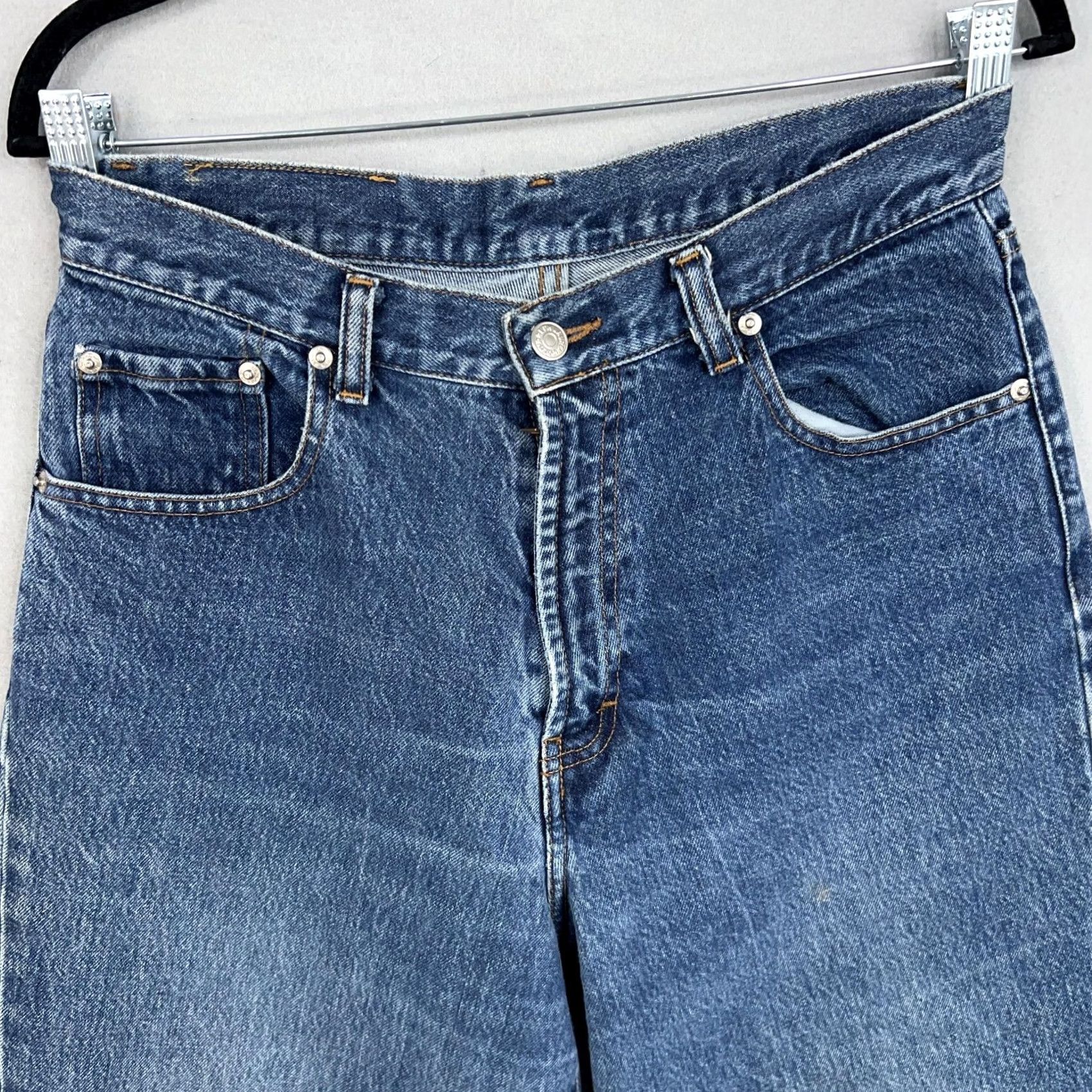 Ralph Lauren Vintage Ralph Lauren Jeans Mens 32 Blue Denim Tapered Distressed 90s Polo Jeans Size US XS / EU 42 / 0 - 2 Thumbnail