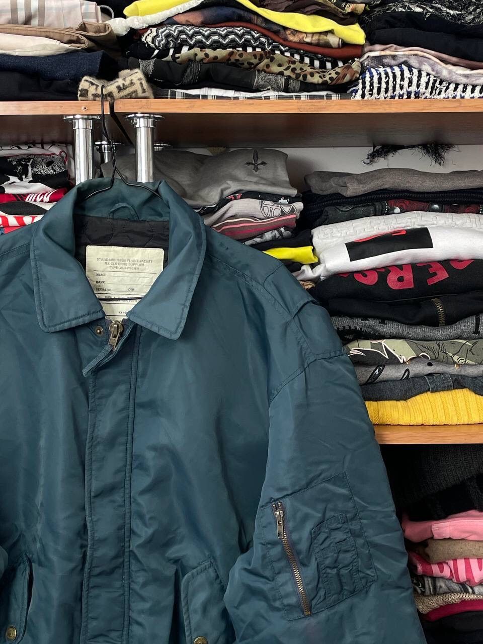 Other VINTAGE 90S HUGE BAGGY Y2K BOMBER JACKET Size US L / EU 52-54 / 3 - 3 Thumbnail