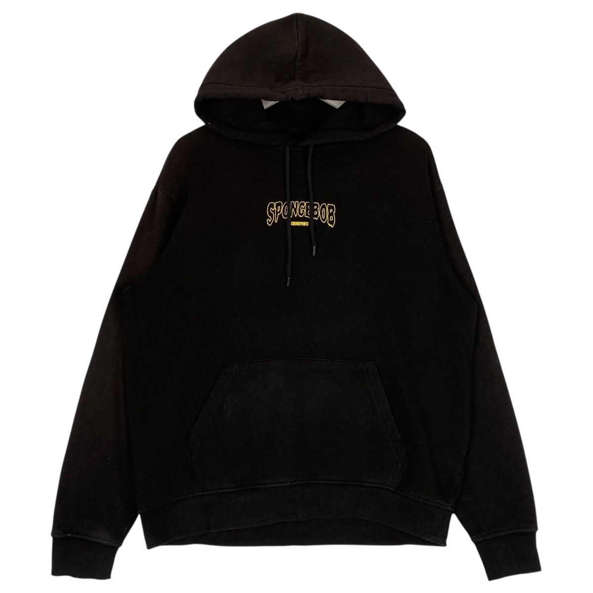 Designer × Vintage Vintage SpongeBob Hoodie Big Logo Printed Sweater Black Size US L / EU 52-54 / 3 - 1 Thumbnail