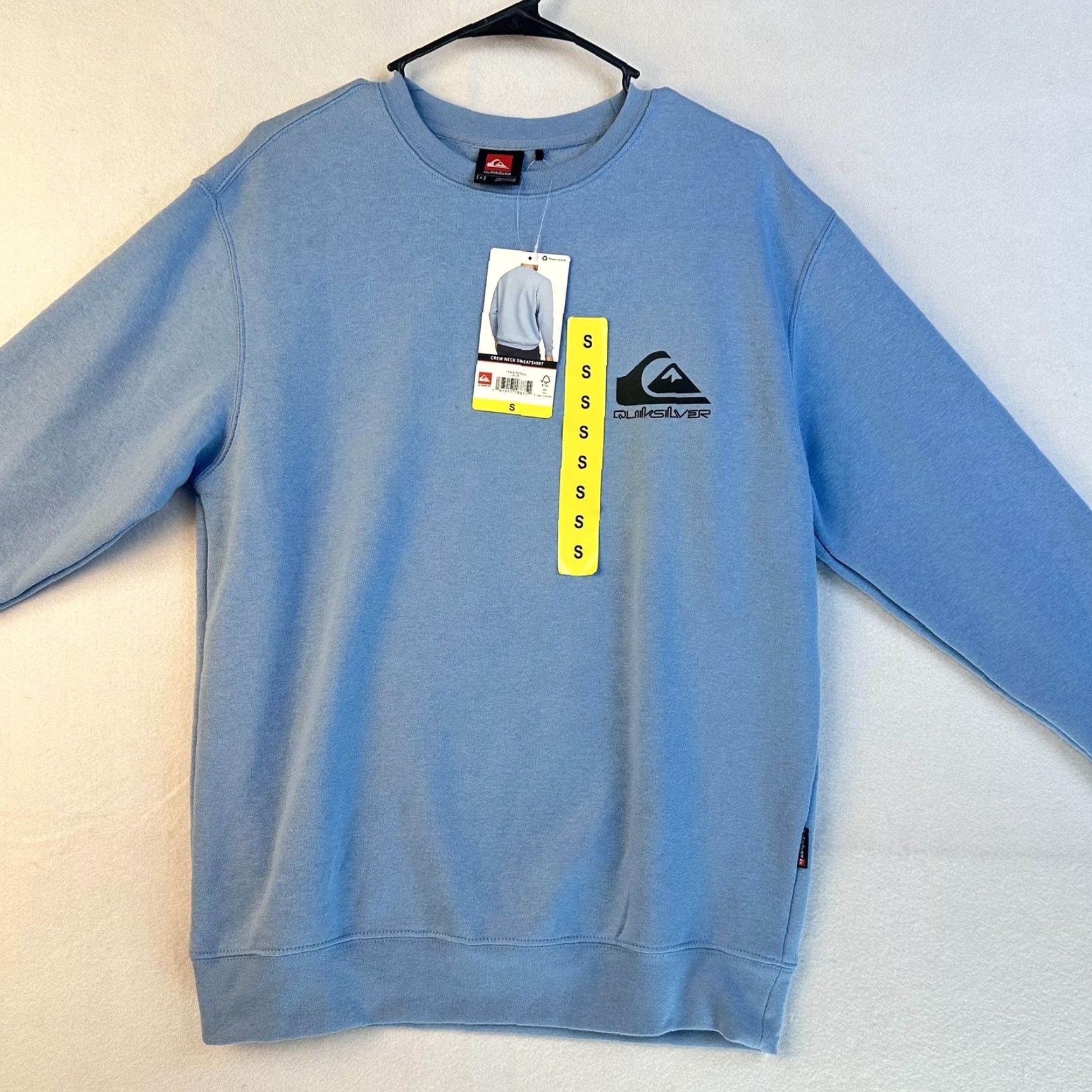 Quiksilver Quiksilver Sweatshirt Mens S Pullover Blue Graphic Print NWT Crew Neck Skater Surf Shirt Size US S / EU 44-46 / 1 - 3 Thumbnail