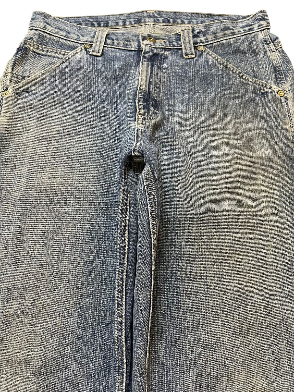 Lee Vintage 90s Lee Dungarees Faded Wash Carpenter Baggy Jeans Size US 32 / EU 48 - 3 Thumbnail