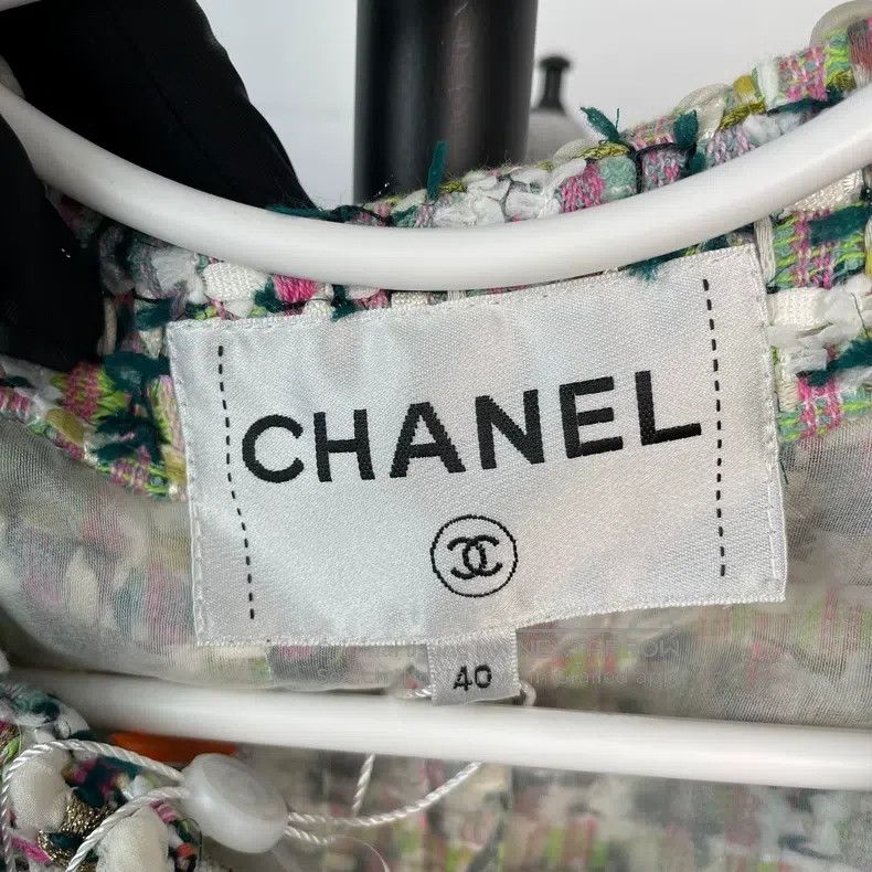 Chanel Chanel Long tweed coat Size S / US 4 / IT 40 - 6 Thumbnail