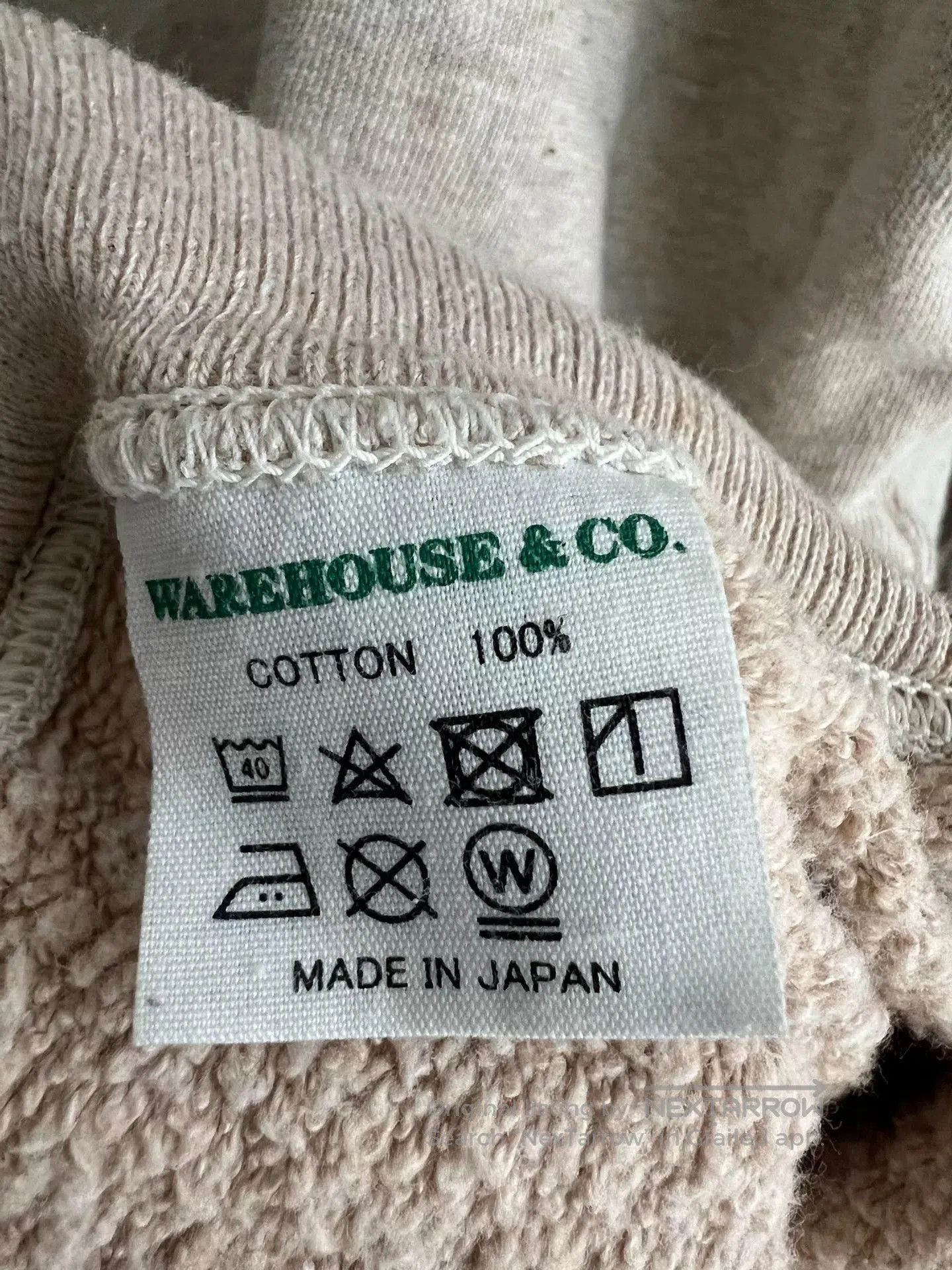 Warehouse vintage high-neck plush sweatshirt in oatmeal. Size US M / EU 48-50 / 2 - 6 Thumbnail
