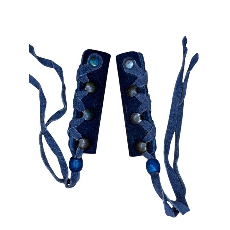 Unknown London Blue Leather Braid Holders Size ONE SIZE - 4 Thumbnail