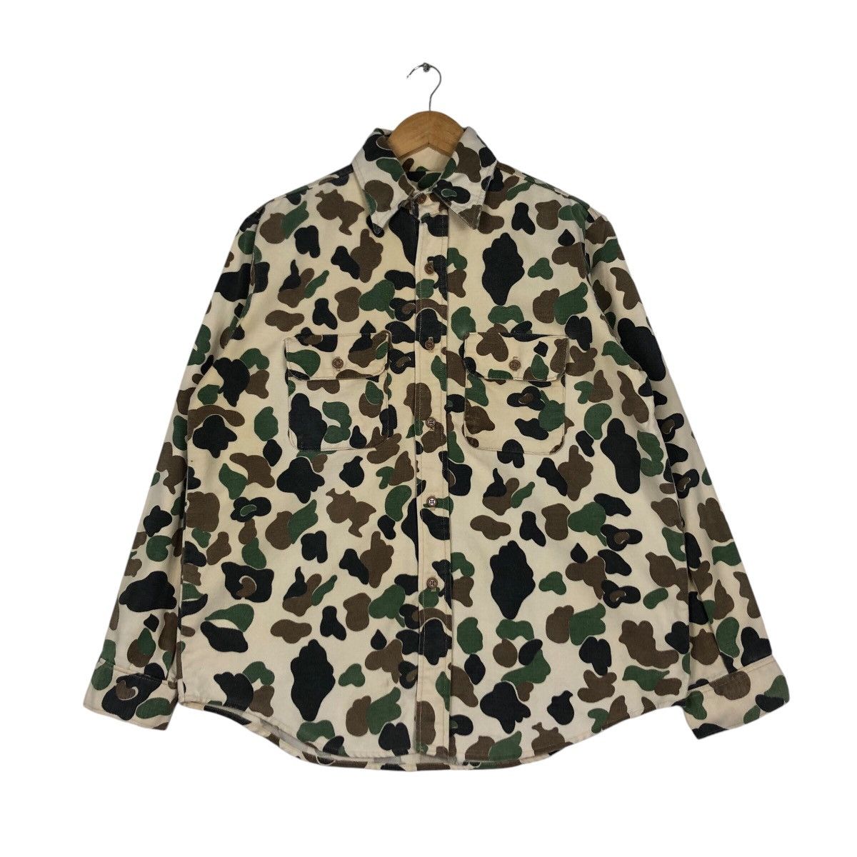 Japanese Brand Bape Style Button Up Oxford Shirt Medium Size US M / EU 48-50 / 2 - 1 Thumbnail