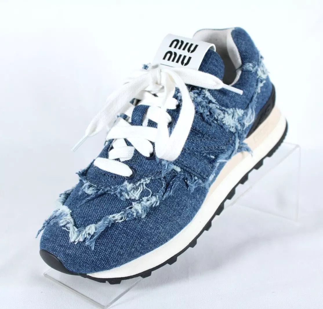 Miu Miu x New Balance Denim 574 Sneakers