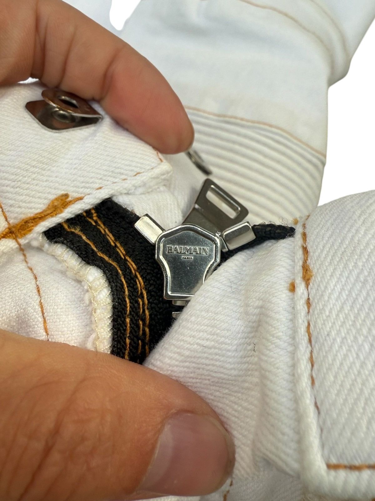 Balmain Balmain cream denim Size US 29 - 6 Thumbnail