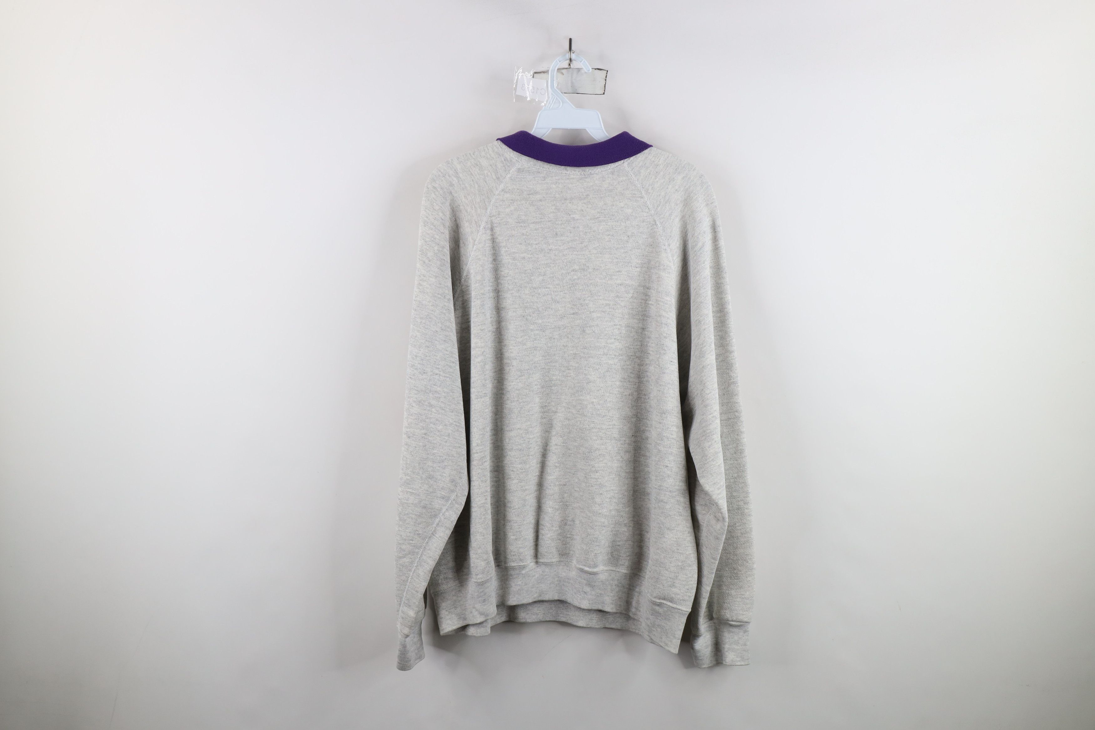 Vintage Vintage 90s Country Virginia Collared Sweatshirt Gray USA Size XL / US 12-14 / IT 48-50 - 11 Thumbnail