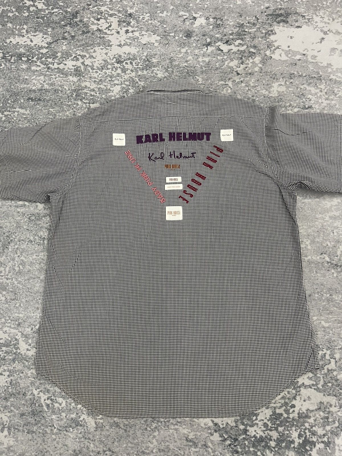 Karl Helmut Karl Helmut Lang Pink House Stripe Shirt Distressed Size US M / EU 48-50 / 2 - 1 Thumbnail