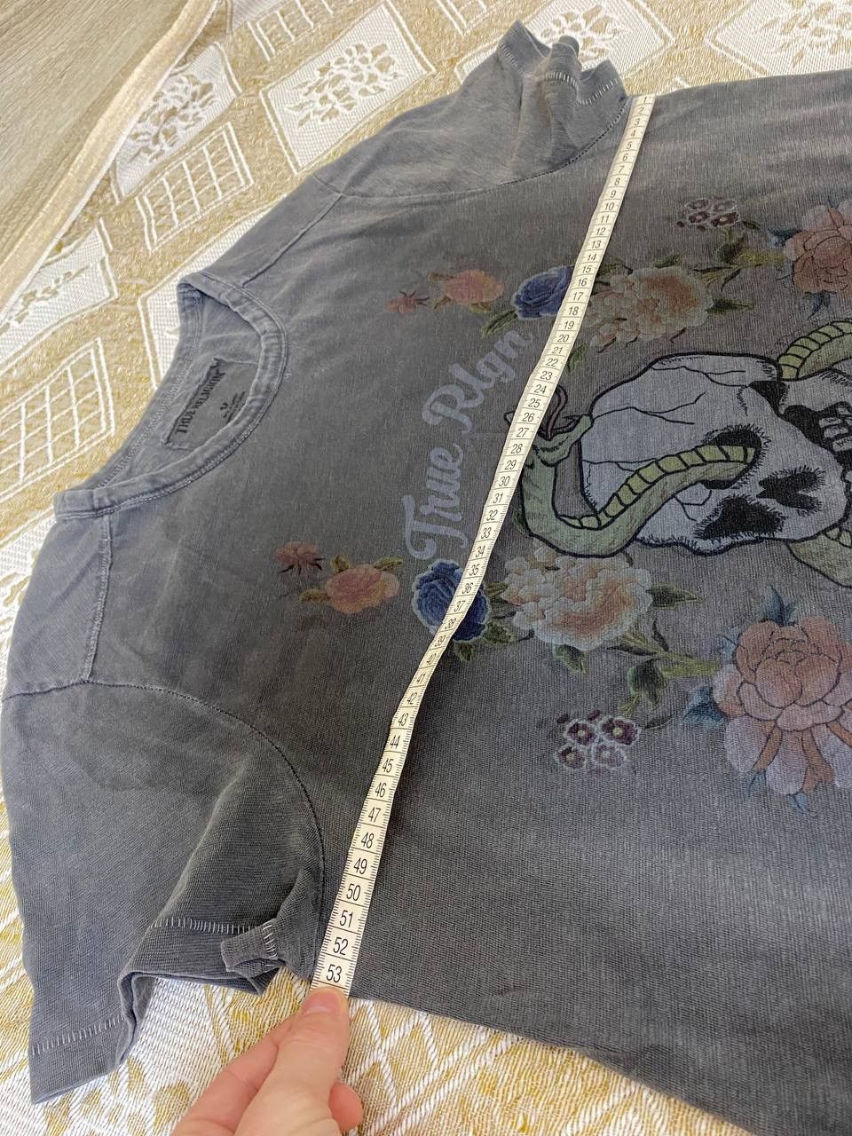 True Religion 🔥 True Religion Skull T Shirt Y2K Affliction Ed Hardy Point Size US M / EU 48-50 / 2 - 11 Thumbnail