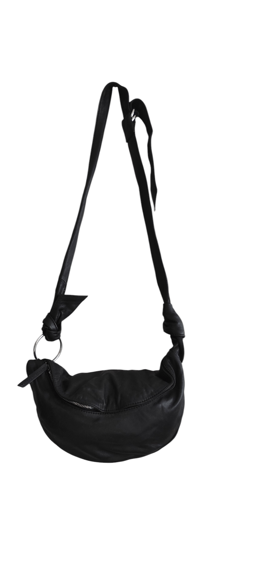 Leather × Zara Zara Sheep Leather Hobo Soft Skin Shoulder Bag Black Size ONE SIZE - 1 Thumbnail