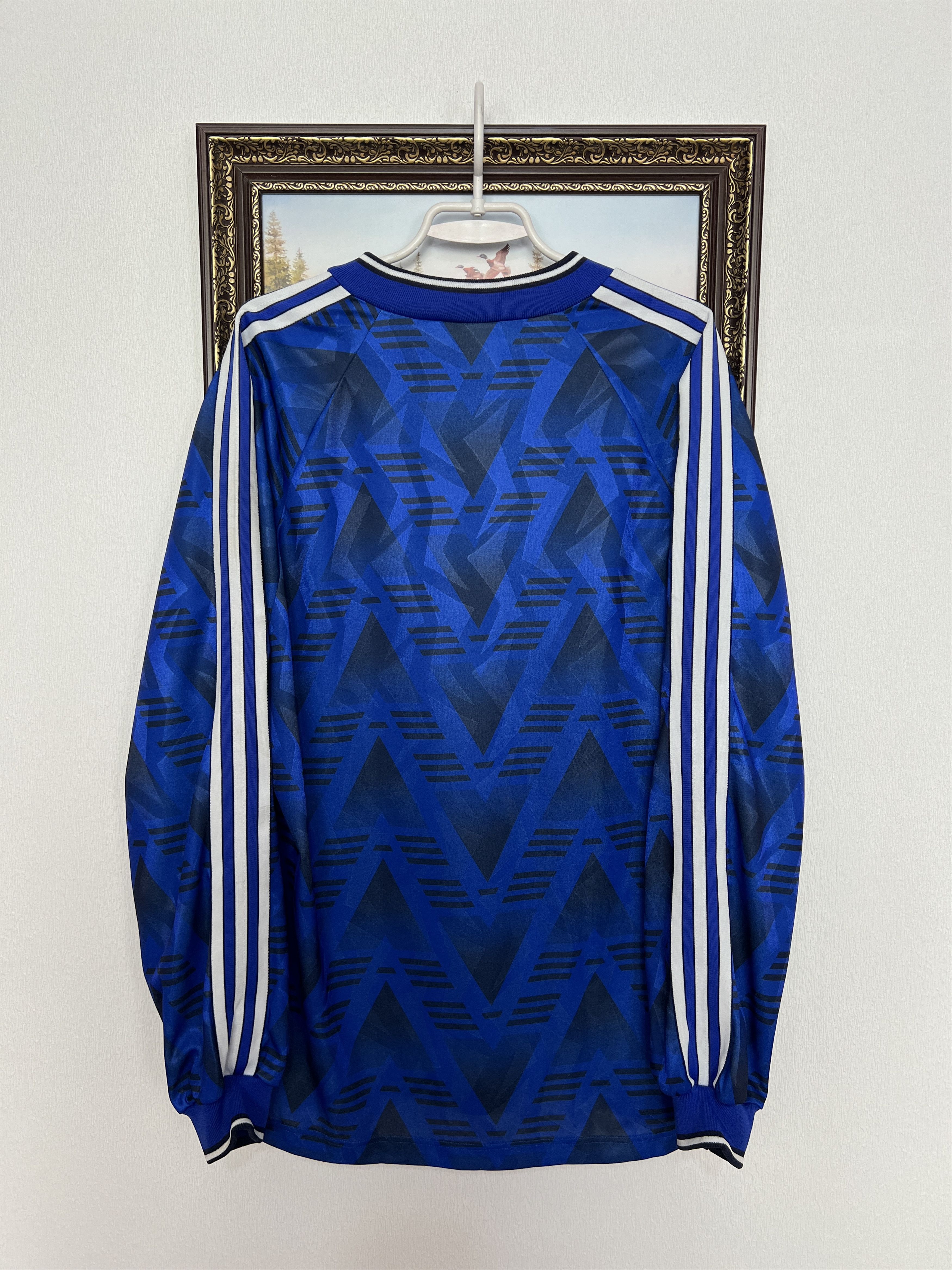 Adidas Football Template Shirt Soccer Long Sleeve Jersey Trikot Size US L / EU 52-54 / 3 - 8 Thumbnail