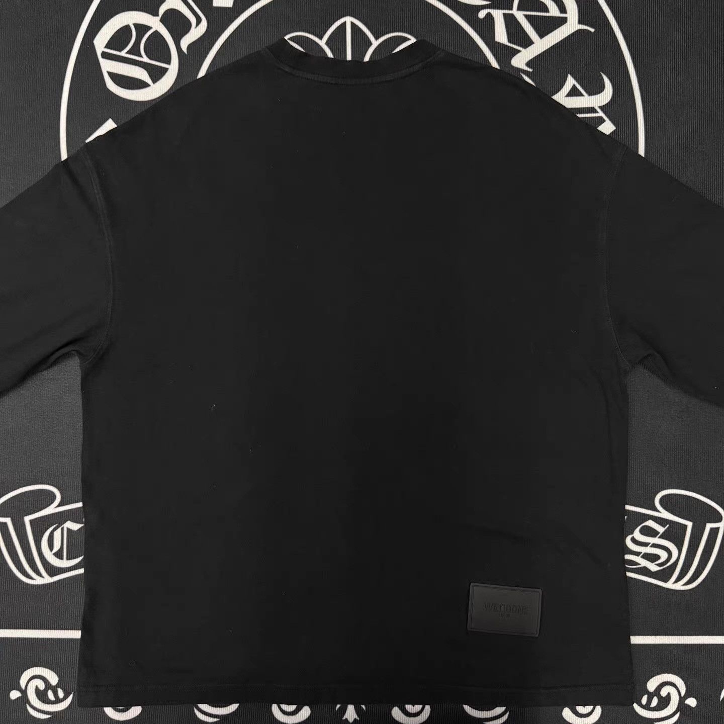 WE11DONE WE11DONE Black Logo Print Long Sleeve Q10 Size US XS / EU 42 / 0 - 2 Thumbnail
