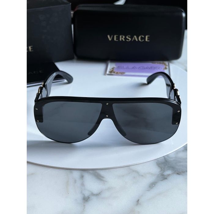 Versace New Versace Ve4391 Black Medusa Mask Sunglasses Grailed