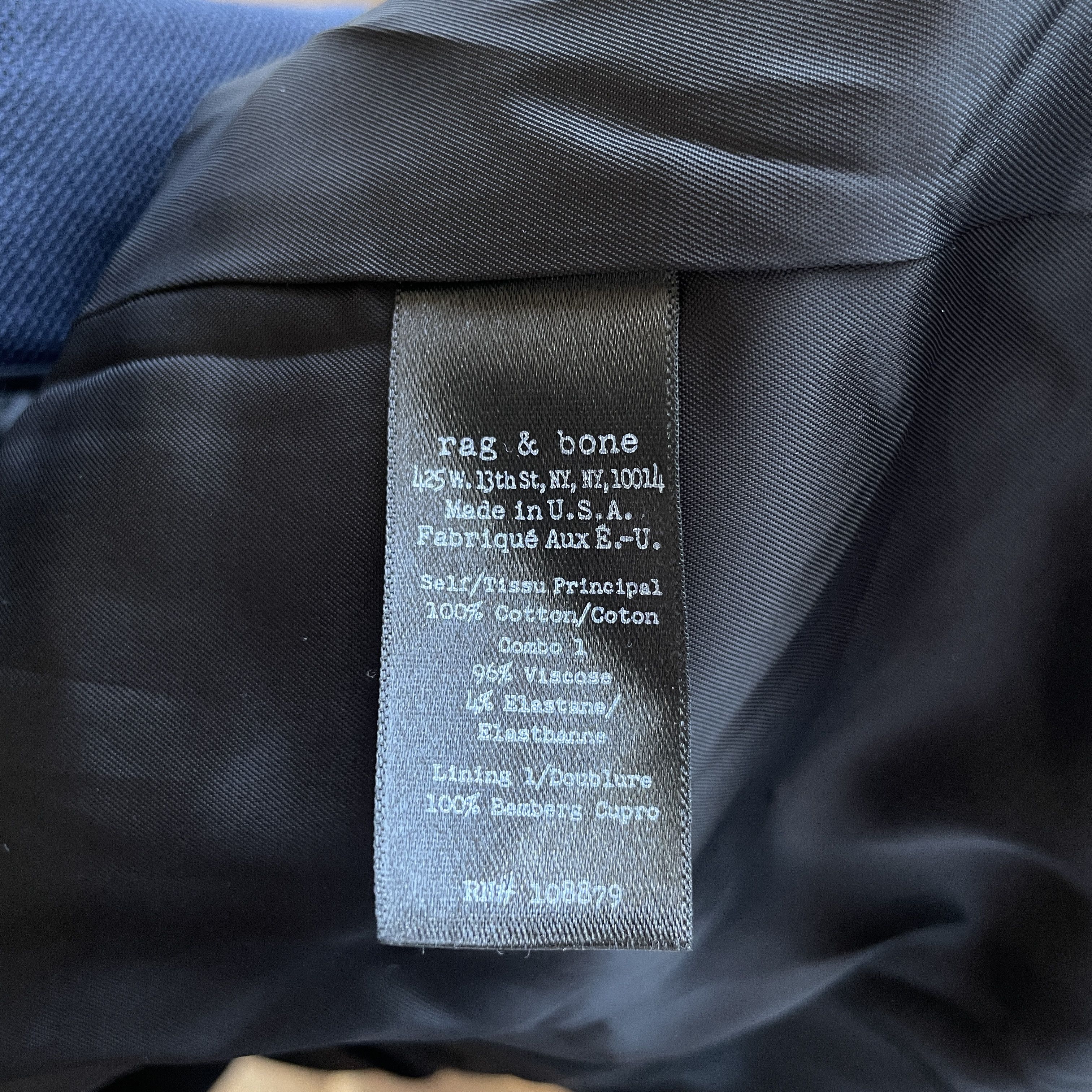 Rag & Bone Rag & Bone Made in USA Womens Pique Cotton Blazer Size S / US 4 / IT 40 - 6 Thumbnail