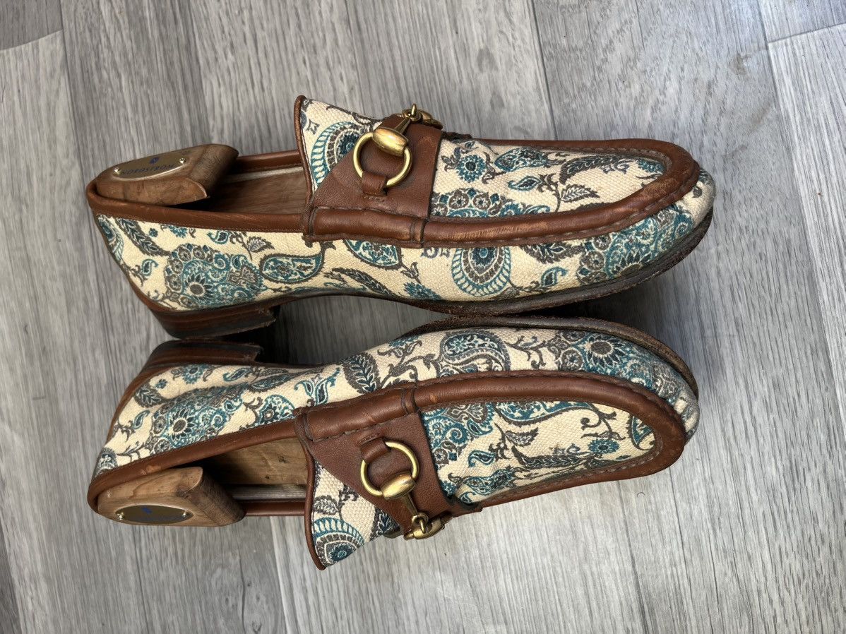Gucci Gucci horsebit 1953 paisley floral loafers sz uk 8 Size US 9 / EU 42 - 8 Thumbnail