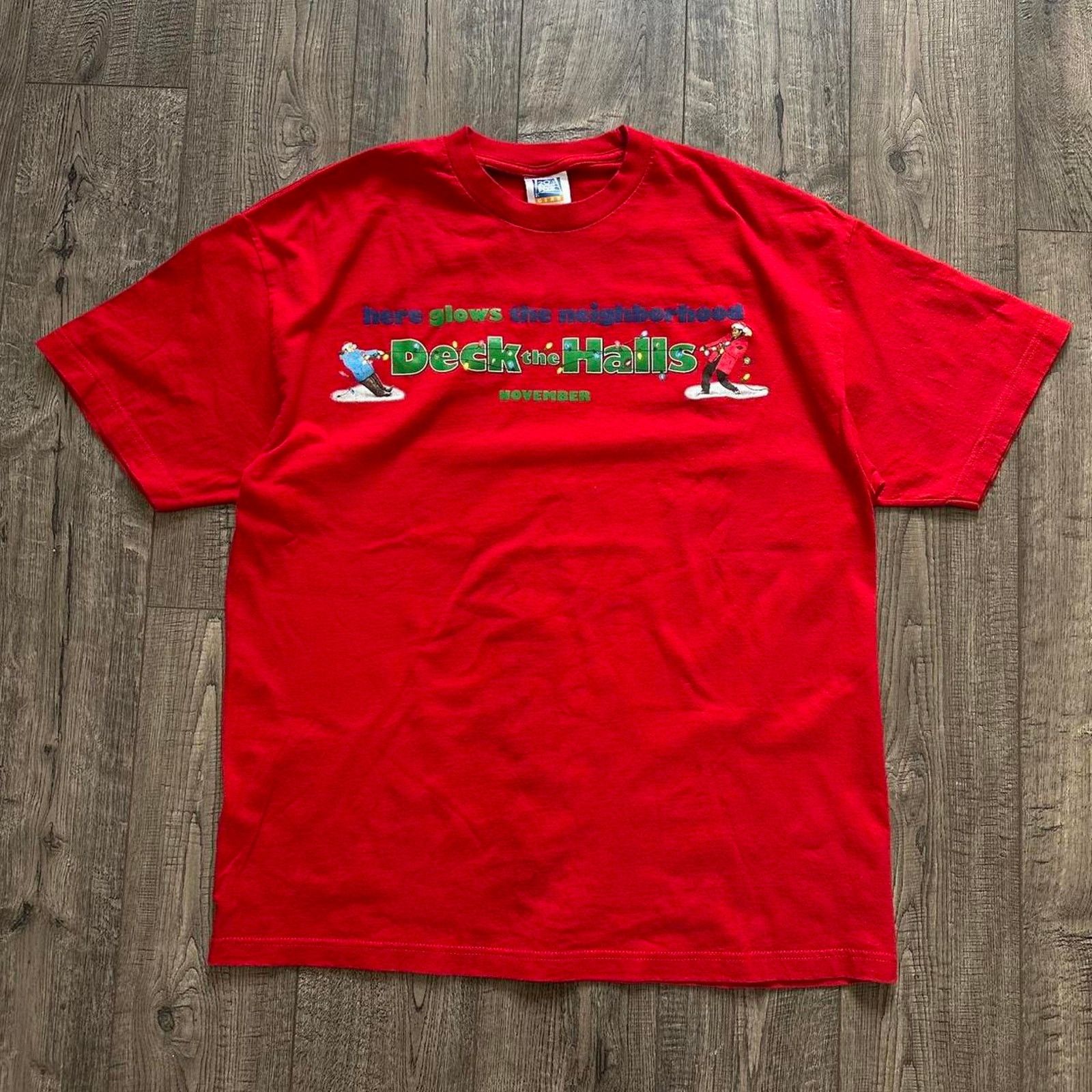 Vintage Vintage Y2K Deck The Halls Christmas Movie Promo Graphic Tee Size US XL / EU 56 / 4 - 2 Thumbnail