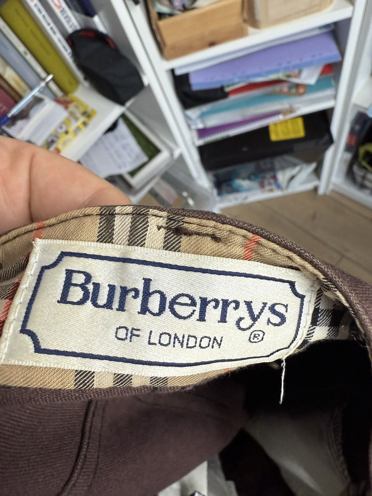 Burberry × Vintage Vintage 90s Burberrys nova check denim brown pants old money Size 30" / US 8 / IT 44 - 8 Thumbnail