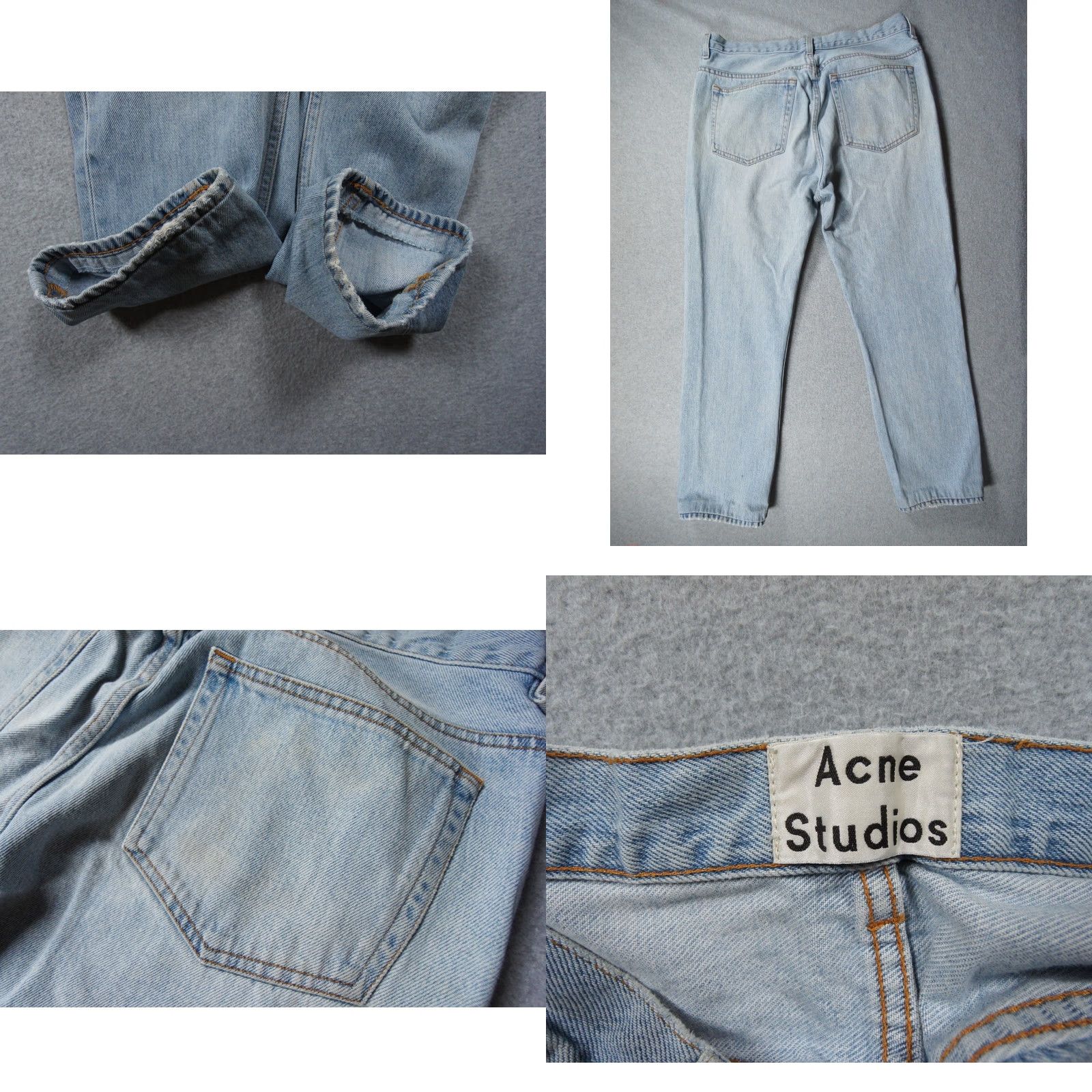 Acne Studios Acne Studios Jeans Mens 34x26 Blue Light Wash Denim Pants Designer Shirt? Size US 34 / EU 50 - 8 Thumbnail