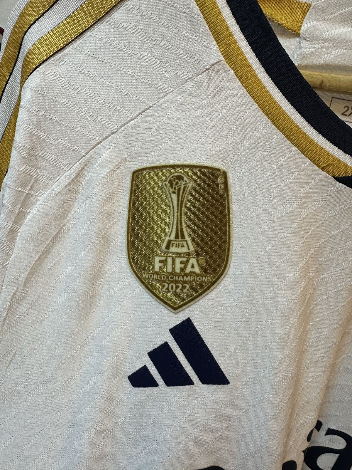 Adidas 2023-2024 RealMadridLongSleevesHomeKitPlayerVersionBECKHAM23 Size US XXL / EU 58 / 5 - 13 Thumbnail