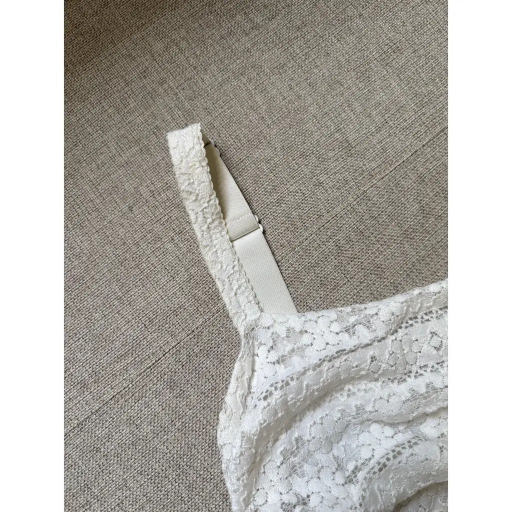 Dolce & Gabbana Dolce& Gabbana White Lace Stretch Cotton Mini Dress IT40 Size S / US 4 / IT 40 - 4 Thumbnail