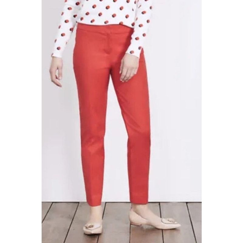 Boden Boden Burnt Red Richmond Stretch Straight Leg 7/8 Pants,sz8R Size 30" / US 8 / IT 44 - 1 Thumbnail