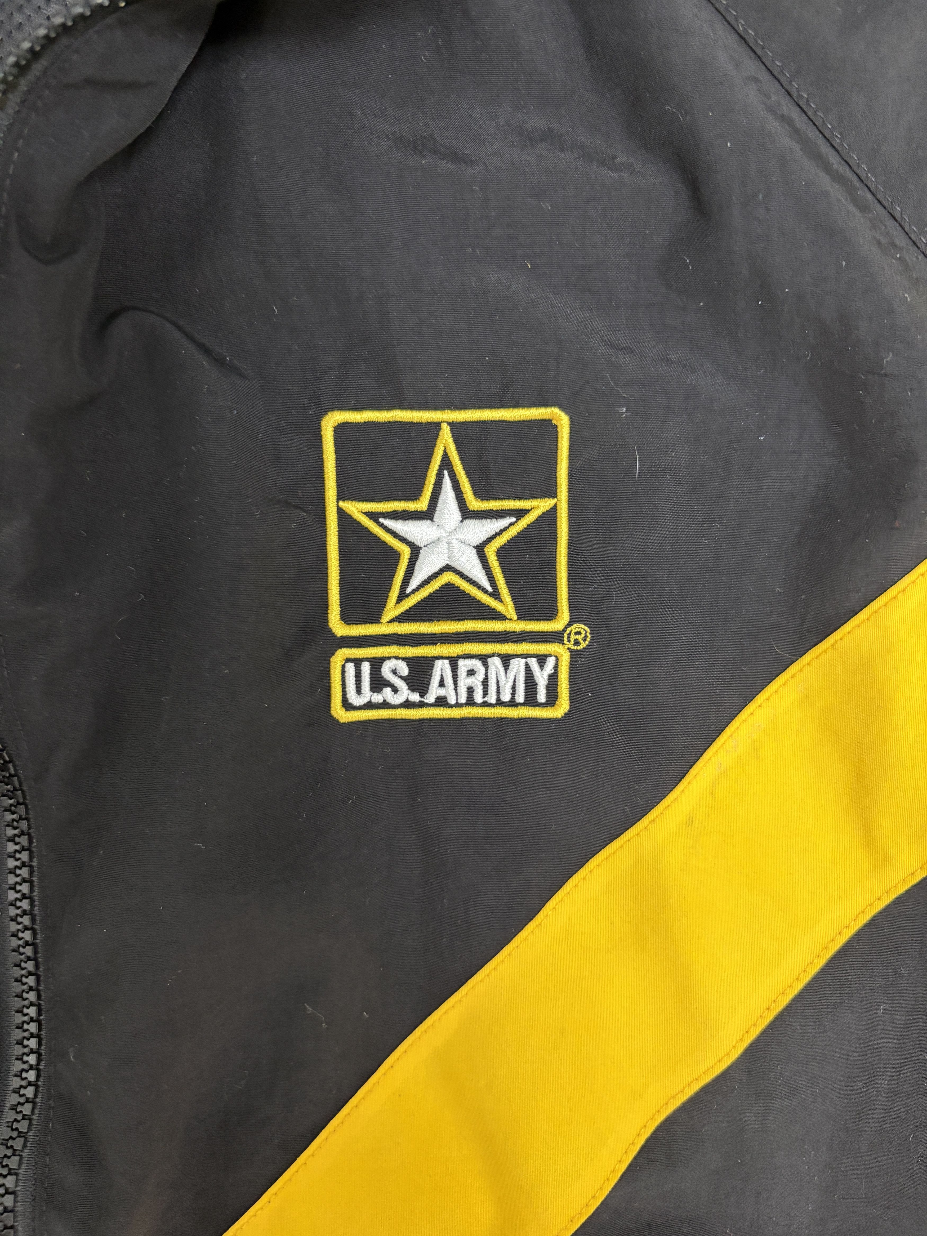 Vintage U.S. Army Embroidered Vintage Black Windbreaker Jacket Size US S / EU 44-46 / 1 - 2 Thumbnail
