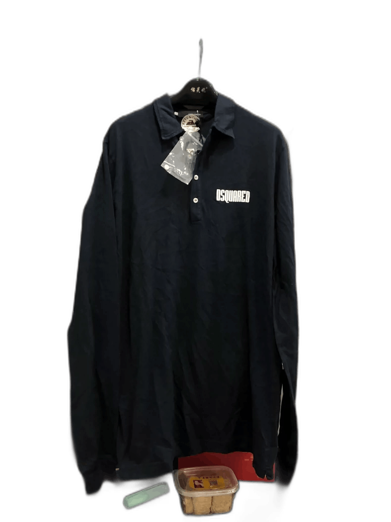 Dsquared2 DSquared2 Long Sleeve Polo Shirt Size US XL / EU 56 / 4 - 1 Thumbnail